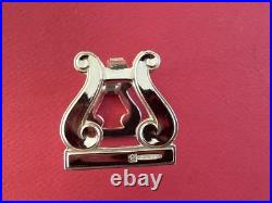 PORTES COUTEAU CHRISTOFLE MODÈLE LYRE METAL ARGENTE TRÈS BEL ÉTAT 7,5x2,5CM