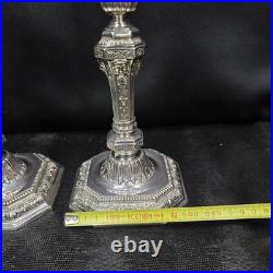 Paire de bougeoirs/flambeaux Christofle modèle Duperier