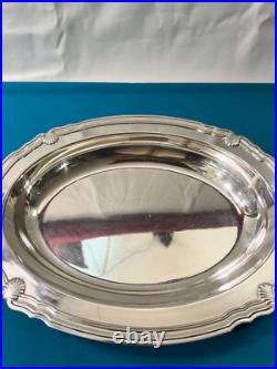 Panière à pain CHRISTOFLE GALLIA modèle COQUILLES VENDOME métal argenté 31x24 cm