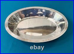 Panière corbeille à pain CHRISTOFLE modèle ONDULATION VIBRATION métal argenté