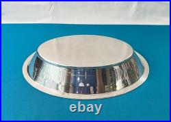 Panière corbeille à pain CHRISTOFLE modèle ONDULATION VIBRATION métal argenté