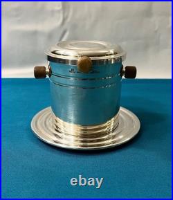 Passe thé CHRISTOFLE modèle ONDULATION VIBRATION métal argenté théière tasse