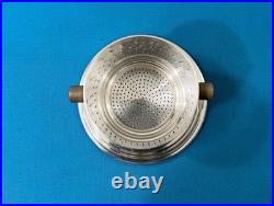 Passe thé CHRISTOFLE modèle ONDULATION VIBRATION métal argenté théière tasse