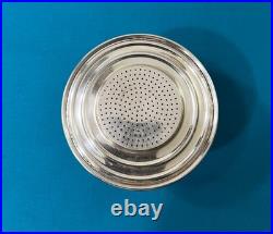 Passe thé CHRISTOFLE modèle ONDULATION VIBRATION métal argenté théière tasse