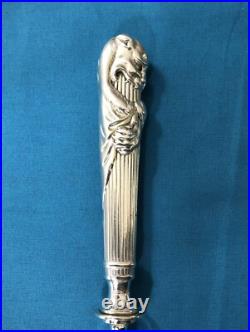 Pelle à tarte CHRISTOFLE modèle PEAU DE LION métal argenté & doré Couvert 30,5cm