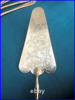 Pelle à tarte Manche couteau CHRISTOFLE modèle MARLY métal argenté Couvert 31cm