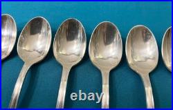 Petites cuillères CHRISTOFLE modèle BORÉAL métal argenté couvert 13,5 cm table