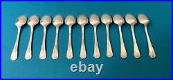 Petites cuillères CHRISTOFLE modèle BORÉAL métal argenté couvert 13,5 cm table
