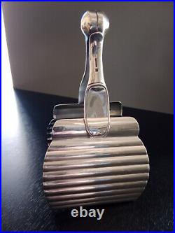 Pince à asperge en métal argenté Christophle Modèle Art Déco de Luc Chanel 30