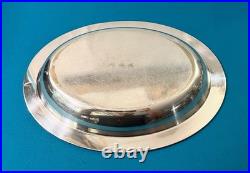 Plat creux CHRISTOFLE modèle MALMAISON métal argenté EMPIRE 31x23 cm table