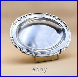 Plat creux ovale CHRISTOFLE modèle VENDOME métal argenté (contours coquille)