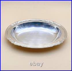 Plat creux ovale CHRISTOFLE modèle VENDOME métal argenté (contours coquille)