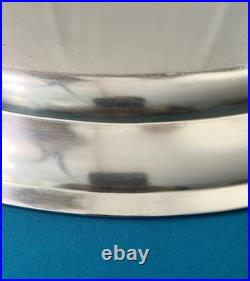Plat de service ERCUIS modèle PERLES GODRONS métal argenté 48x31 plateau table