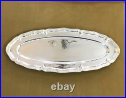 Plat de service à poisson CHRISTOFLE modèle CONTOUR métal argenté 70 cm CHINON