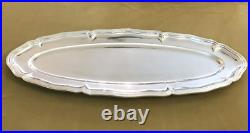 Plat de service à poisson CHRISTOFLE modèle CONTOUR métal argenté 70 cm CHINON