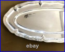 Plat de service à poisson CHRISTOFLE modèle CONTOUR métal argenté 70 cm CHINON