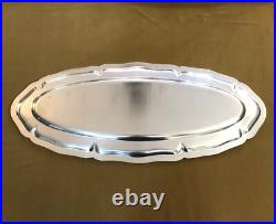 Plat de service à poisson CHRISTOFLE modèle CONTOUR métal argenté 70 cm CHINON