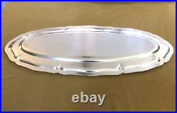 Plat de service à poisson CHRISTOFLE modèle CONTOUR métal argenté 70 cm CHINON