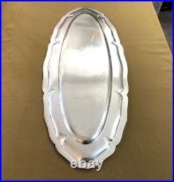 Plat de service à poisson CHRISTOFLE modèle CONTOUR métal argenté 70 cm CHINON