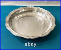 Plat de service ovale CHRISTOFLE modèle FILET métal argenté table 26,5cm plateau