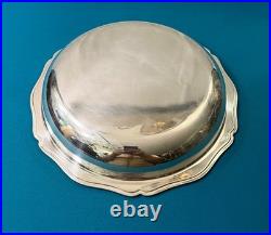 Plat de service ovale CHRISTOFLE modèle FILET métal argenté table 26,5cm plateau