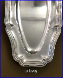 Plat de service ovale en métal argenté modèle CONTOURS FILETS CHINON 55,5 cm