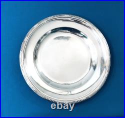 Plat de service rond CHRISTOFLE modèle FILET ACANTHE métal argenté 30 cm Plateau
