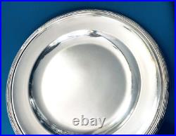 Plat de service rond CHRISTOFLE modèle FILET ACANTHE métal argenté 30 cm Plateau