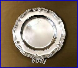 Plat de service rond CHRISTOFLE modèle FILET CHINON métal argenté 30 cm Plateau