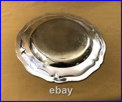 Plat de service rond CHRISTOFLE modèle FILET CHINON métal argenté 30 cm Plateau