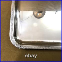 Plateau de service CHRISTOFLE modèle MALMAISON métal argenté 35 x 28 Table Plat