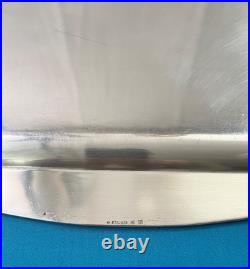 Plateau de service rectangulaire ERCUIS modèle FILET CONTOURS métal argenté plat