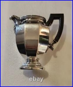 Pot à Lait En Métal Argenté Art Déco Christofle Modèle gallia Poignée Ébène