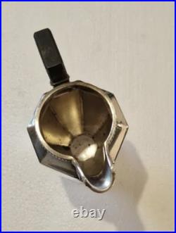 Pot à Lait En Métal Argenté Art Déco Christofle Modèle gallia Poignée Ébène