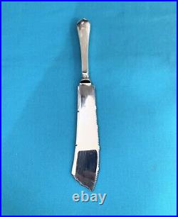 RARE couteau à pain ERCUIS modèle CITEAUX métal argenté couvert service 26cm