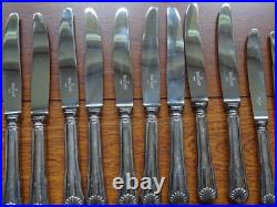 RAVINET D'ENFERT ANCIENNE MENAGERE 61 PCS métal argenté MODELE COQUILLE RAVINET D'ENFERT ANCIENNE MENAGERE 61 PCS métal argenté MODELE COQUILLE