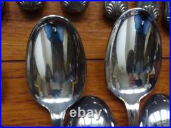 RAVINET D'ENFERT ANCIENNE MENAGERE 61 PCS métal argenté MODELE COQUILLE RAVINET D'ENFERT ANCIENNE MENAGERE 61 PCS métal argenté MODELE COQUILLE