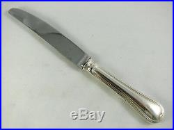 Ravinet d'Enfert 12 couteaux de table modèle Filet, excellent état métal argenté