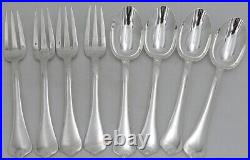 Ravinet d'Enfert modèle Brantôme, 4 couverts de table, 8 pièces en métal argenté Ravinet d'Enfert modèle Brantôme, 4 couverts de table, 8 pièces en métal argenté