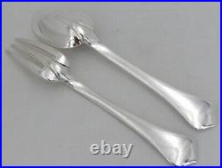 Ravinet d'Enfert modèle Brantôme, 4 couverts de table, 8 pièces en métal argenté Ravinet d'Enfert modèle Brantôme, 4 couverts de table, 8 pièces en métal argenté