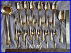 SFAM Ménagère 20 pièces 6 personnes en métal argenté modèle baguette fidélio