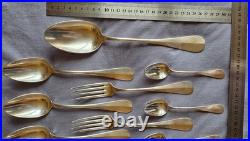 SFAM Ménagère 20 pièces 6 personnes en métal argenté modèle baguette fidélio