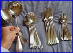 SFAM Ménagère 20 pièces 6 personnes en métal argenté modèle baguette fidélio