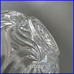 Saladier Baccarat modèle Bambou cerclage en métal argenté M2436