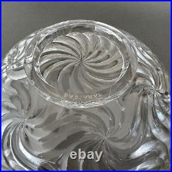 Saladier Baccarat modèle Bambou cerclage en métal argenté M2436