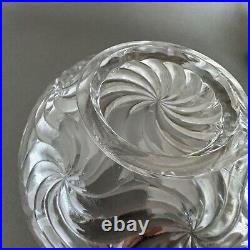 Saladier Baccarat modèle Bambou cerclage en métal argenté M2436