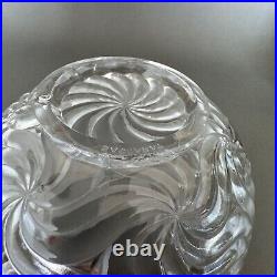 Saladier Baccarat modèle Bambou cerclage en métal argenté M2436