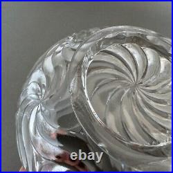 Saladier Baccarat modèle Bambou cerclage en métal argenté M2436