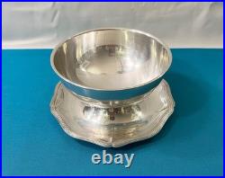 Saucière CHRISTOFLE GALLIA modéle FILET CONTOURS métal argenté plat service