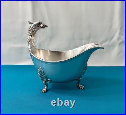Saucière CHRISTOFLE modèle MALMAISON métal argenté EMPIRE plat de service